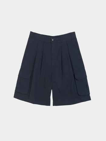Utility Pin-tuck Cargo Shorts - Navy | A2 (L)