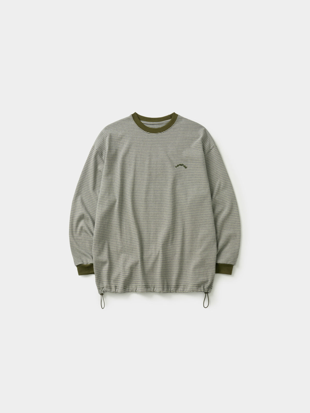 Double Stripe String Tee (Khaki)