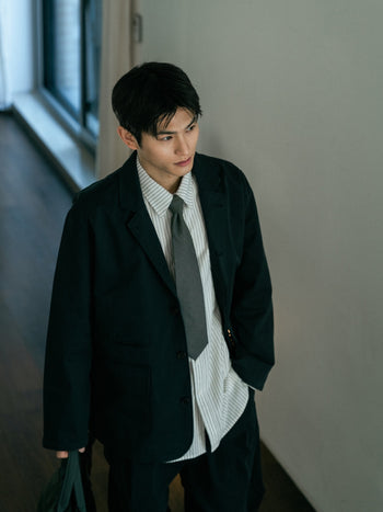 One Pocket Stripe Shirts (White)