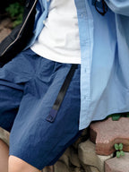 Utility Belted Work Shorts (Blue)