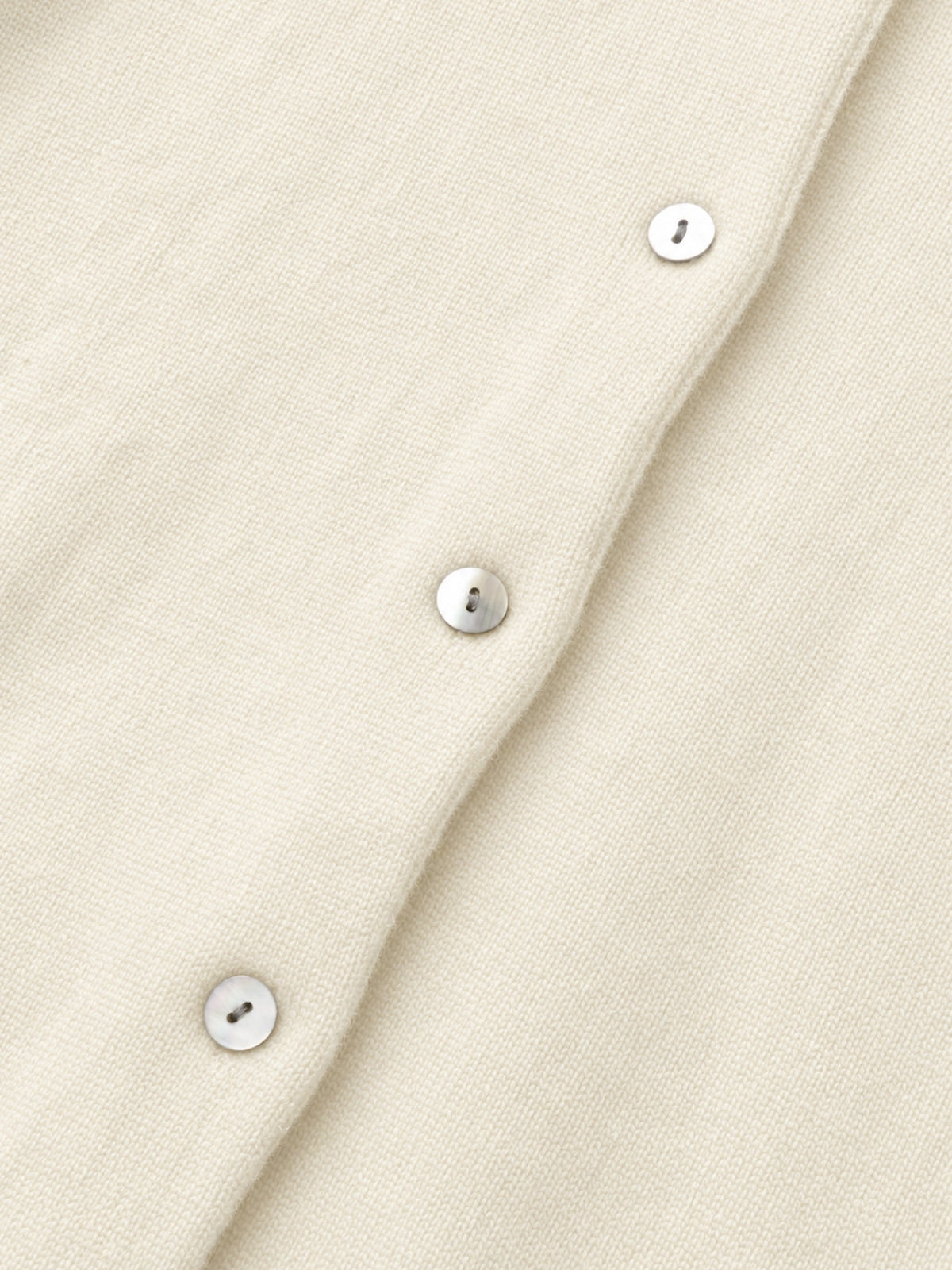 Soft Wool Round Cardigan (Cream)