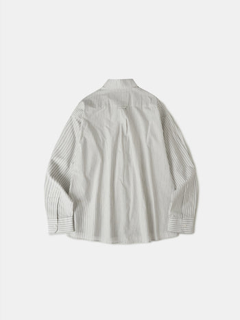 One Pocket Stripe Shirts (White)