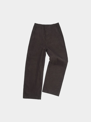 Corduroy Officer Chino Pants (Brown)