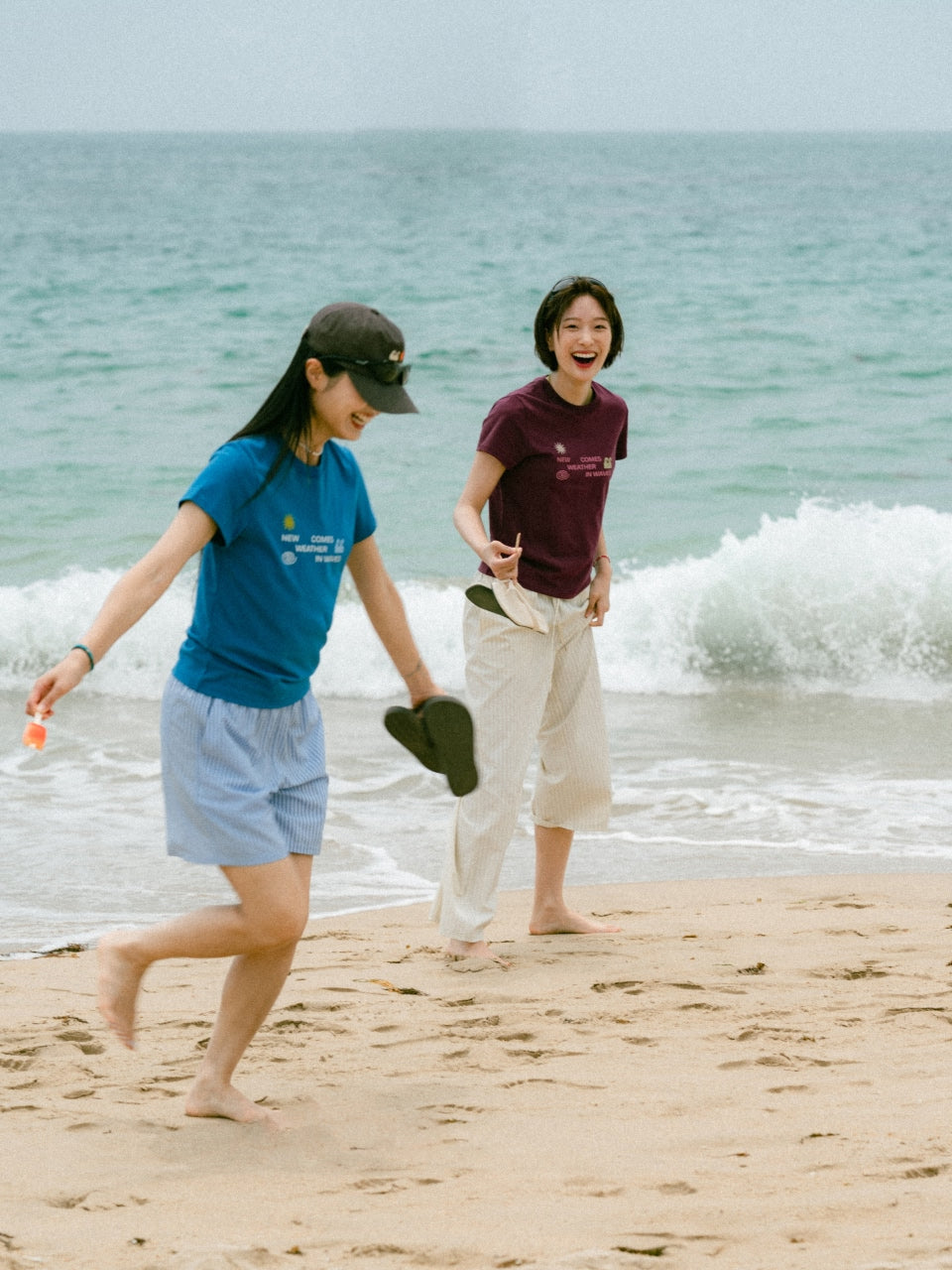 Weather in Waves Tee (Smoky Beige)