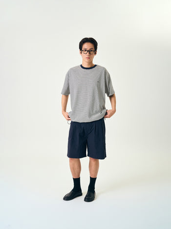 Relaxed Half Stripe String Tee (Stripe White)