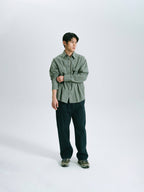 Classic Check Western Shirts (Olive Green)