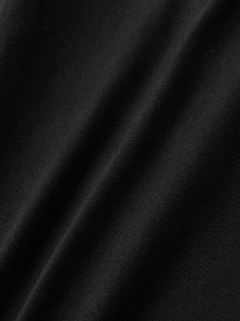 Herringbone Twill Fatigue Skirt (Black)