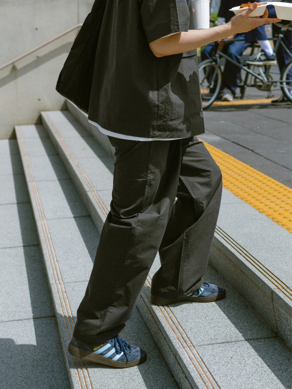 City Summer Light Banding Pants (Charcoal)