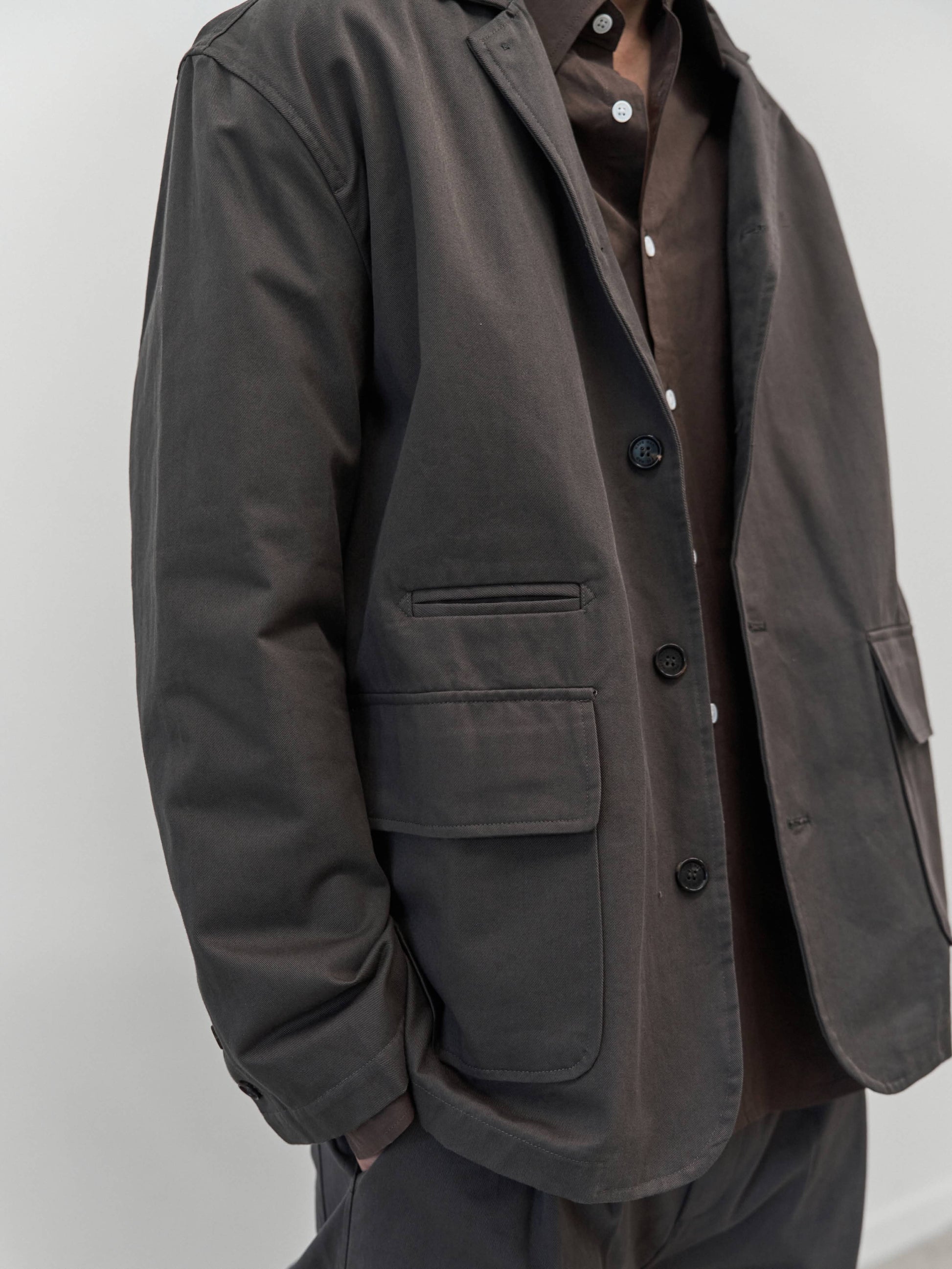 City Worker Club Jacket (Ash Brown)