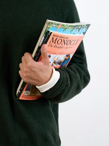 Yak Wool Crewneck Sweater (Navy)