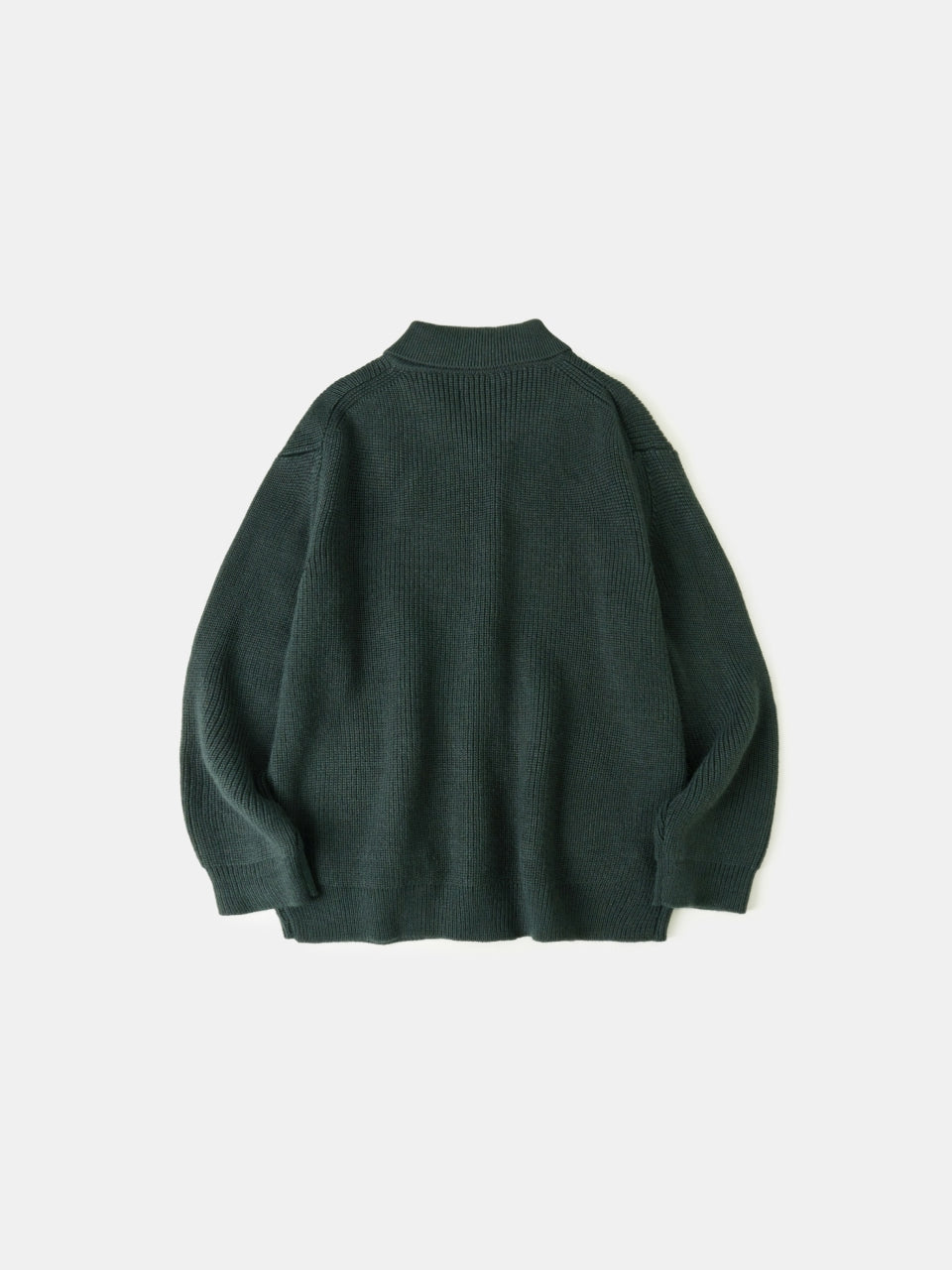 2way Zip-up Cardigan (Blue Green)
