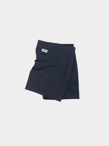 Utility Pin-tuck Cargo Shorts (Navy)