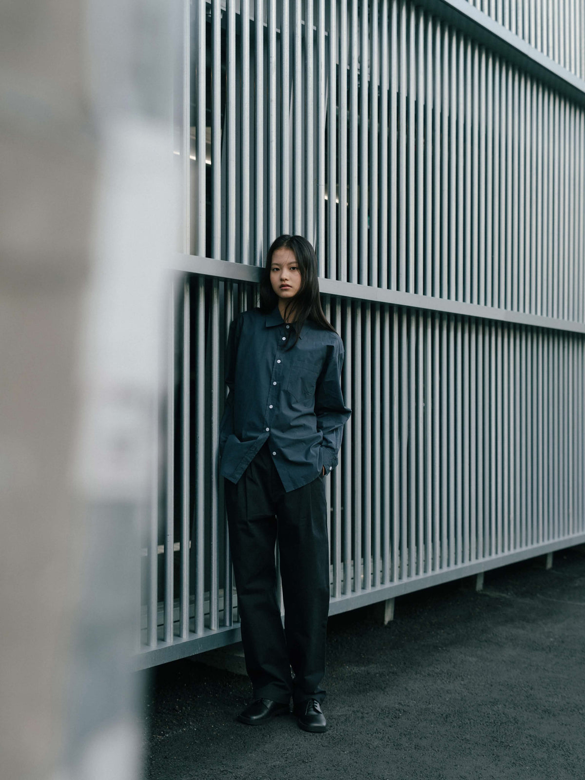 Essential Fine Shirts (Navy)