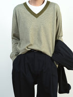 City Worker Pin-tuck Trouser (Navy)
