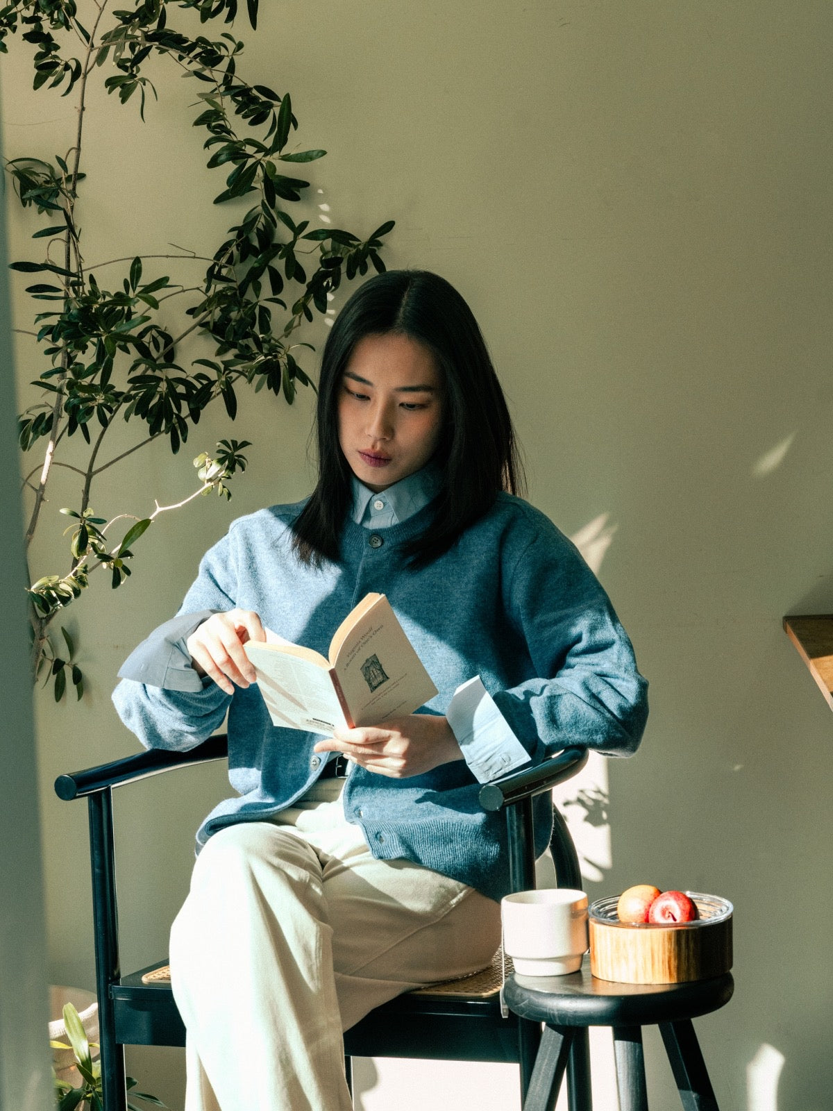 Light Wholegarments Cardigan (Butter)