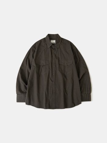 Classic Check Western Shirts (Brown)