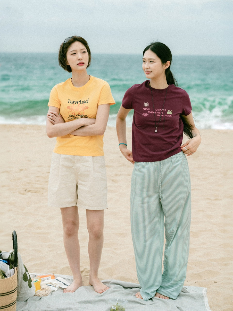 Sea&Sun Washed Pin-tuck Shorts (Navy)