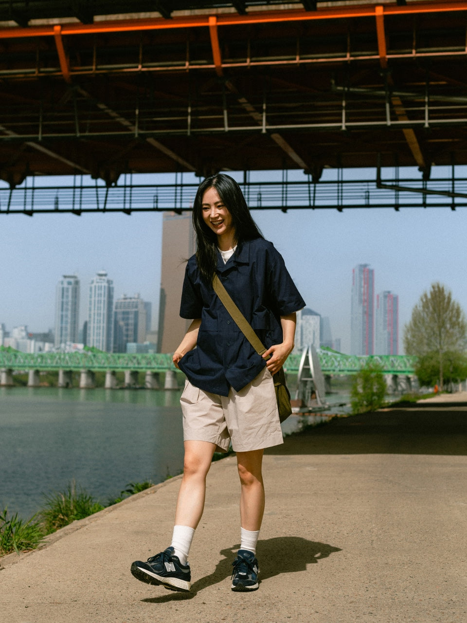 City Summer Light Banding Shorts (Beige)