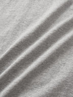 Relaxed Half String Tee (Melange Gray)