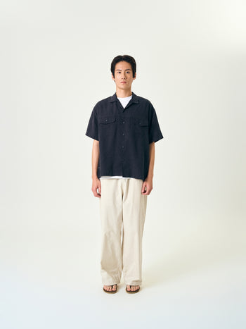 Double Pocket Slub Shirts (White)