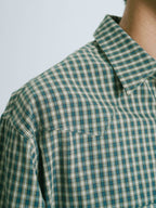 Classic Check Western Shirts (Olive Green)