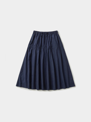 Light String Tiered Skirt (Navy)