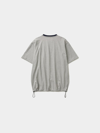 Relaxed Half Stripe String Tee (Stripe White)
