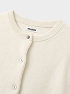 Soft Wool Round Cardigan (Cream)