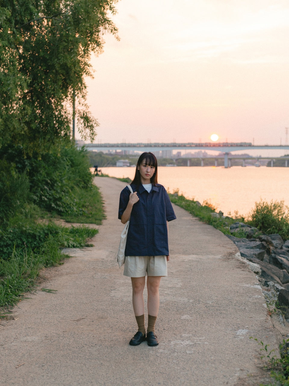 City Summer Light Banding Shorts (Navy)