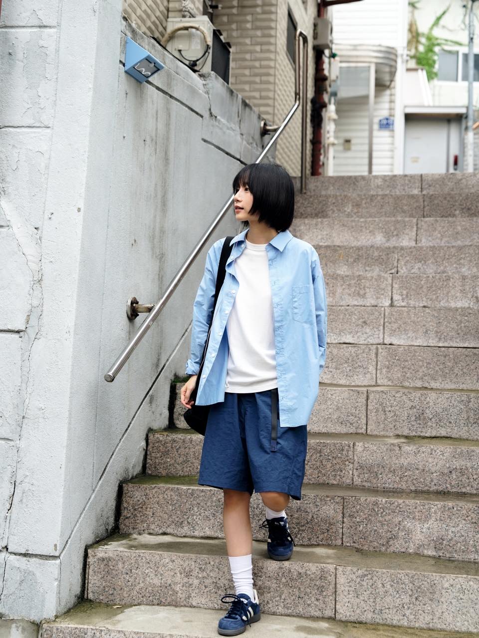 Utility Belted Work Shorts (Blue)