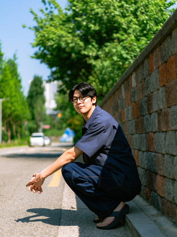 City Summer Light Half Shirts (Navy)