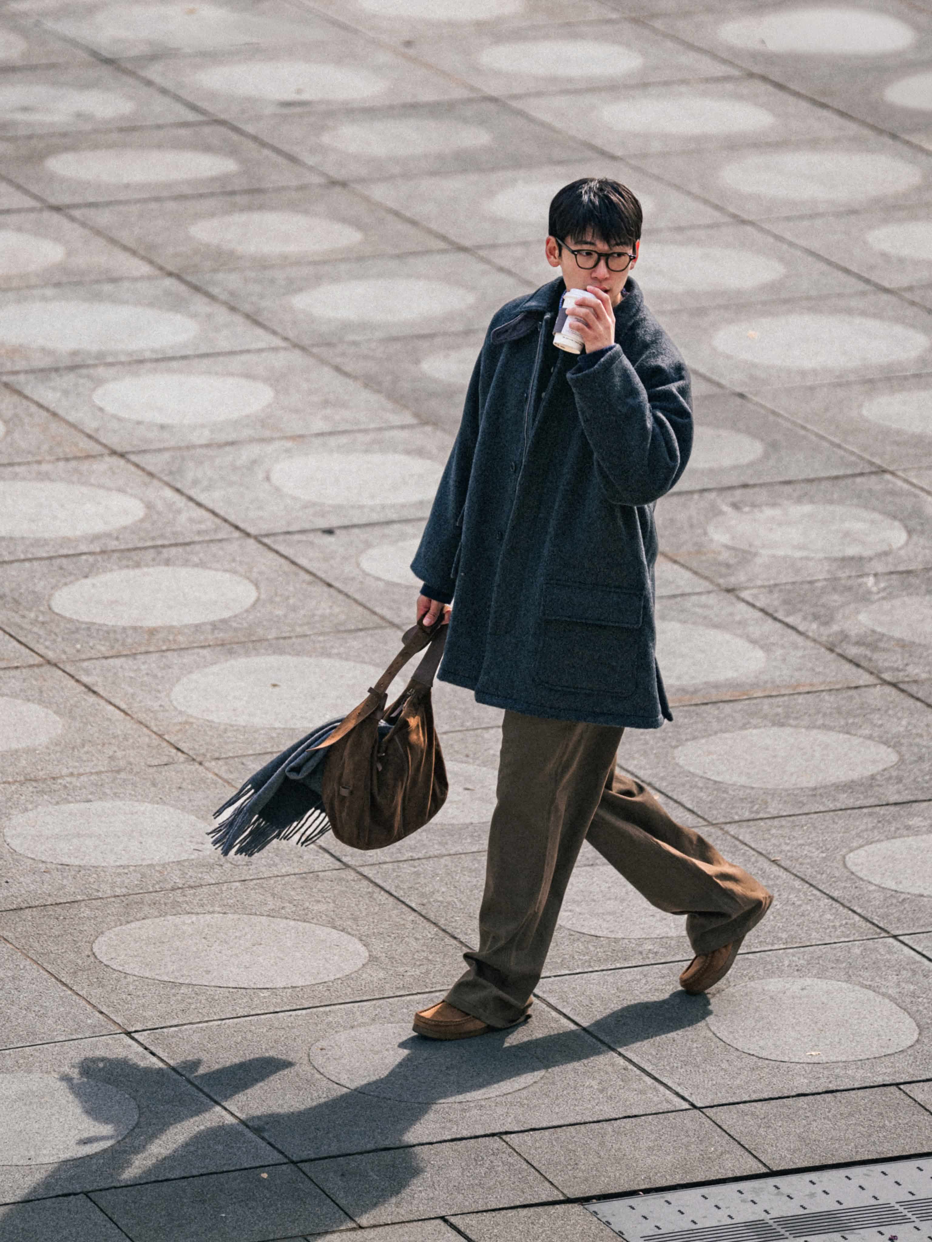 City Wool Half Coat (Navy) | Havehad