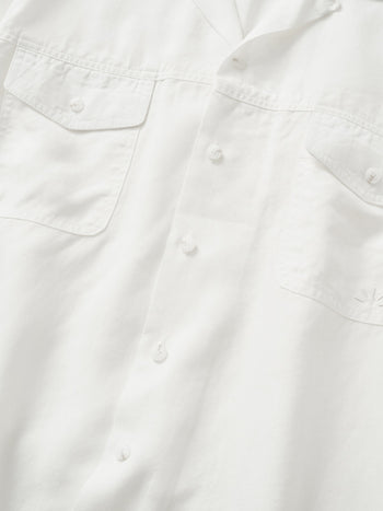 Double Pocket Slub Shirts (White)