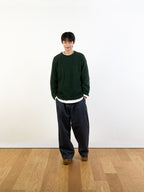 Yak Wool Crewneck Sweater (Navy)