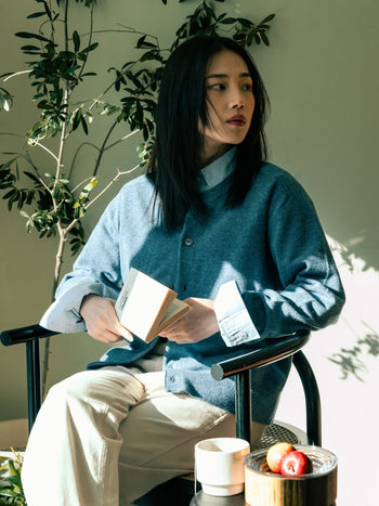 Light Wholegarments Cardigan (Butter)