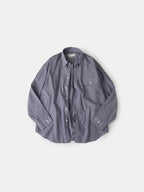 Everyday Pocket Stripe Shirts (Blue Gray)
