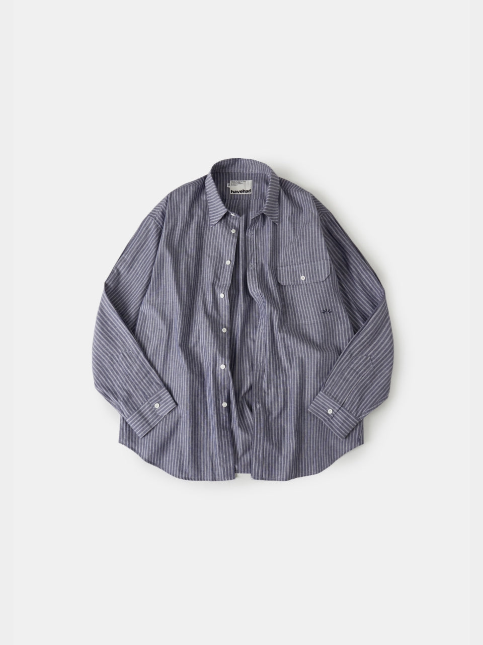 Everyday Pocket Stripe Shirts (Blue Gray)