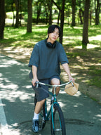 Pocket Volume String Half Tee (Charcoal)