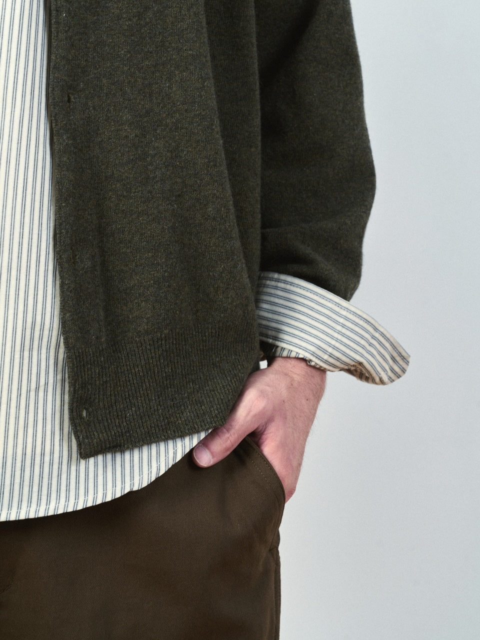 Light Wholegarments Cardigan (Brown)