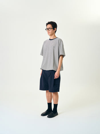 Relaxed Half Stripe String Tee (Stripe Navy)