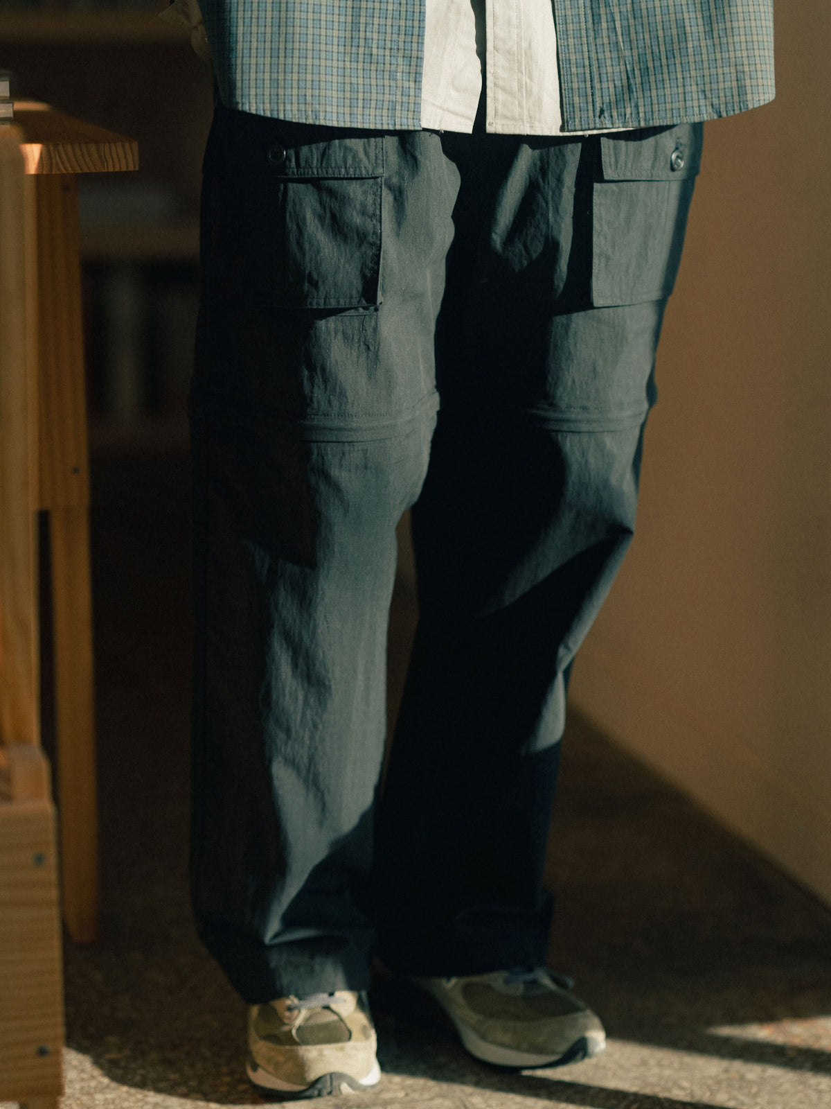 2way Utility Cargo Pants (Black)