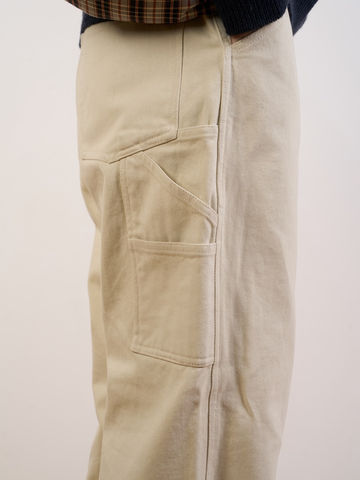 Heavy Cotton Carpenter Pants (Ecru)