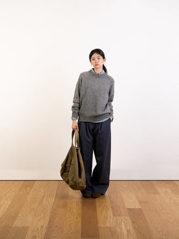 Yak Wool Crewneck Sweater - Gray | A3 (XL)