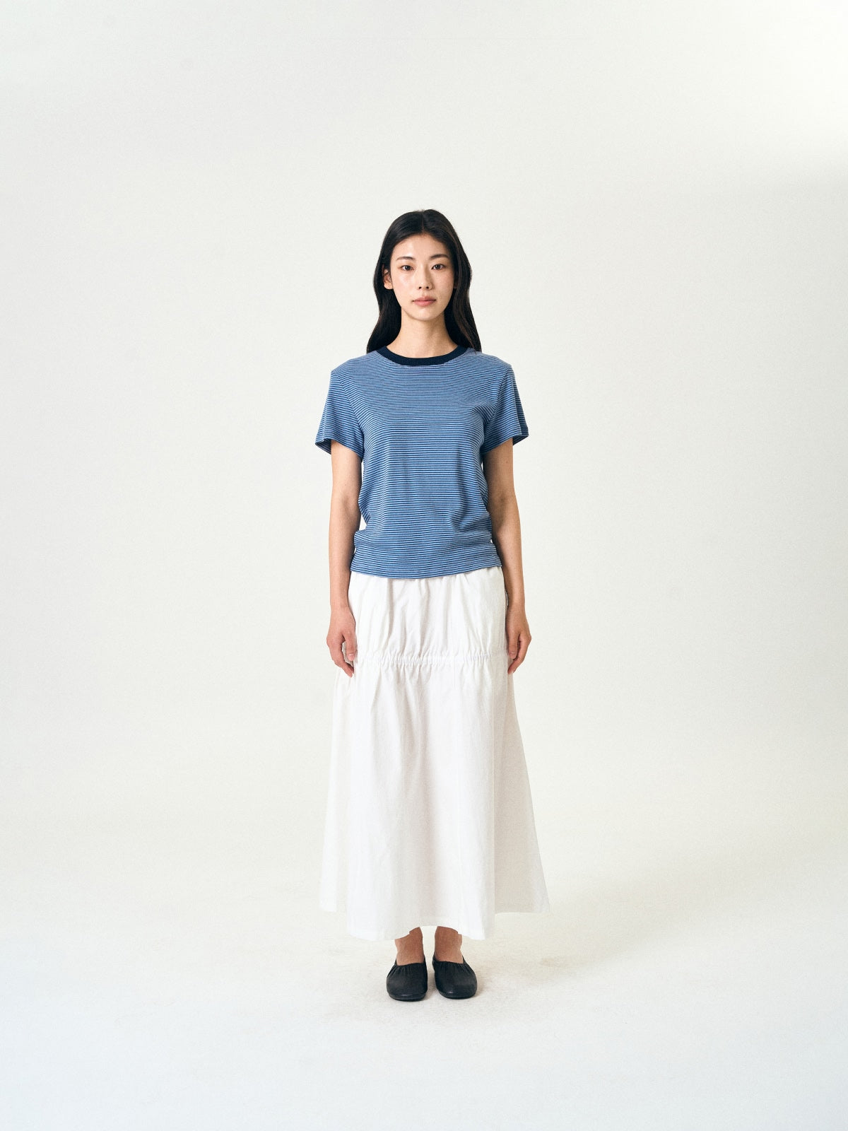 Light String Tiered Skirt (White)