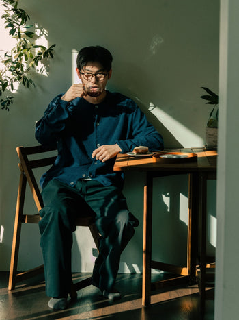 Light Wholegarments Cardigan (Blue)