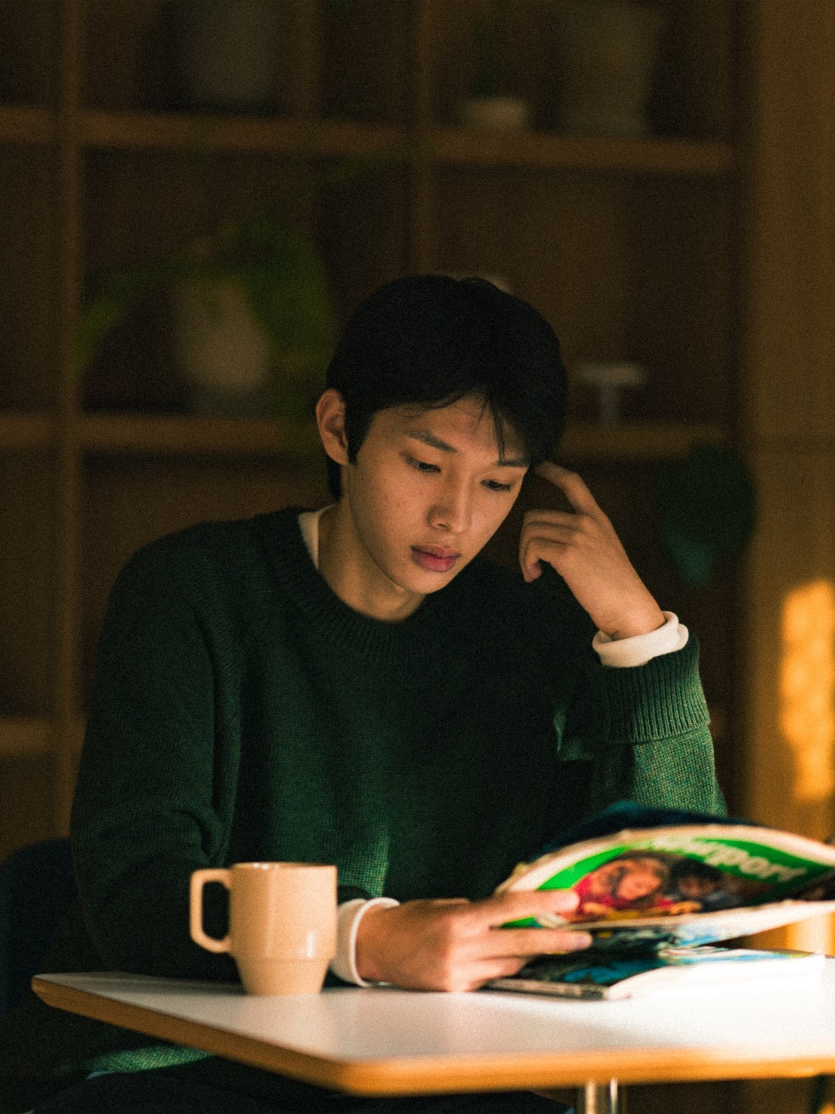 Yak Wool Crewneck Sweater (Gray)