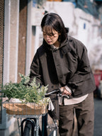 City Commuter Check Wind Jacket (Check Black)