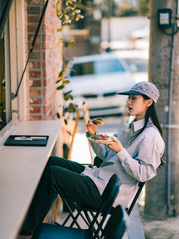 Classic Check Longbill Cap (Navy)
