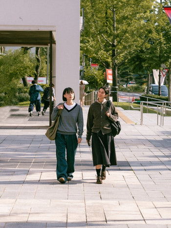 (W)Relaxed Flare Chino Skirt (Ecru)