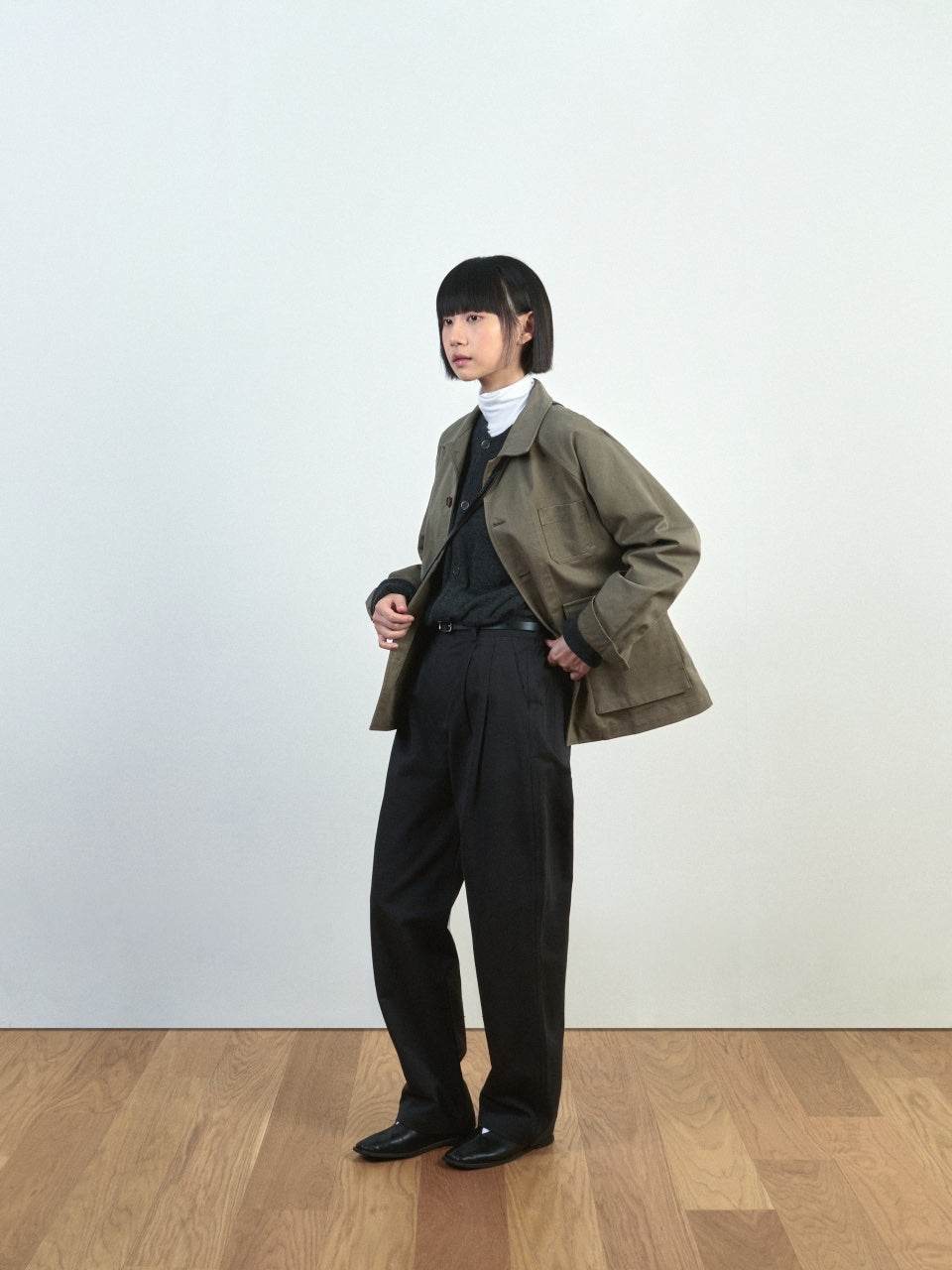 City Worker French Jacket (Khaki Gray)